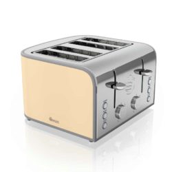 Swan Retro 4 Slice Toaster - Cream